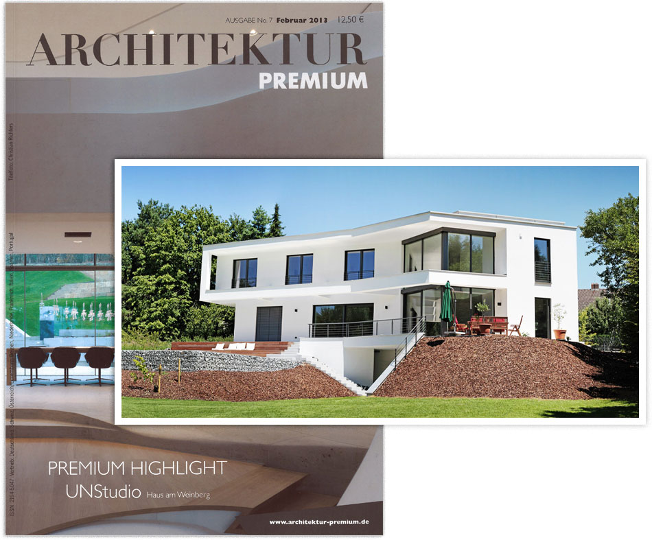 Fußner Kühne Architekten 2013 - Bericht im Magazin Architektur Premium Ausgabe 2/2013 zu unserem Projekt Wohnhaus an der Lechleite)